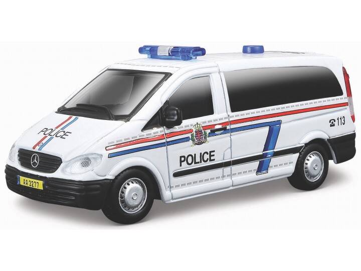 Brinic Modelcars Bburago Mercedes Vito Police