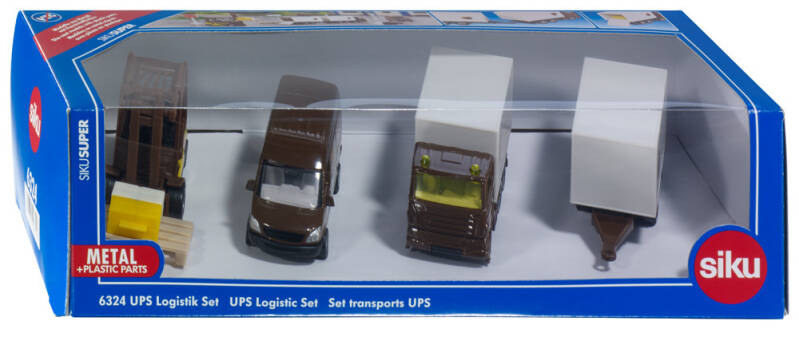 Brinic Modelcars Siku 6324 UPS logistics set