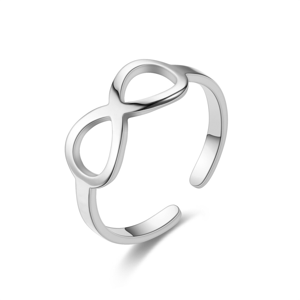 BFFstore.nl Subtiele Infinity Ring - verstelbaar - Zilver