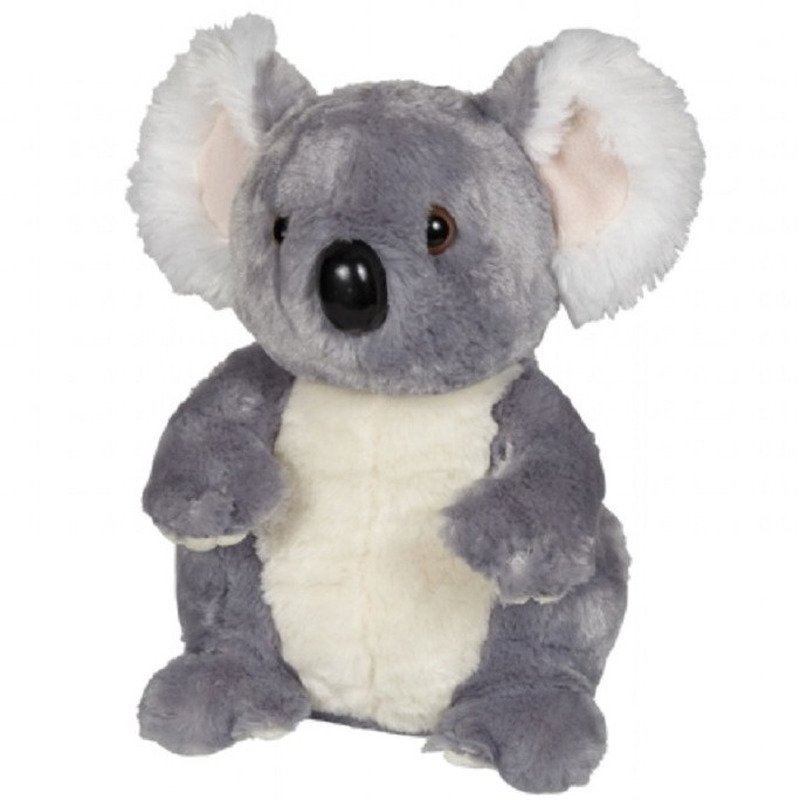 Ravensden Pluche grijze koala knuffel 30 cm speelgoed -