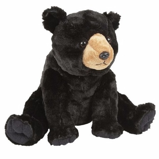 Ravensden Pluche zwarte beer knuffel 30 cm -