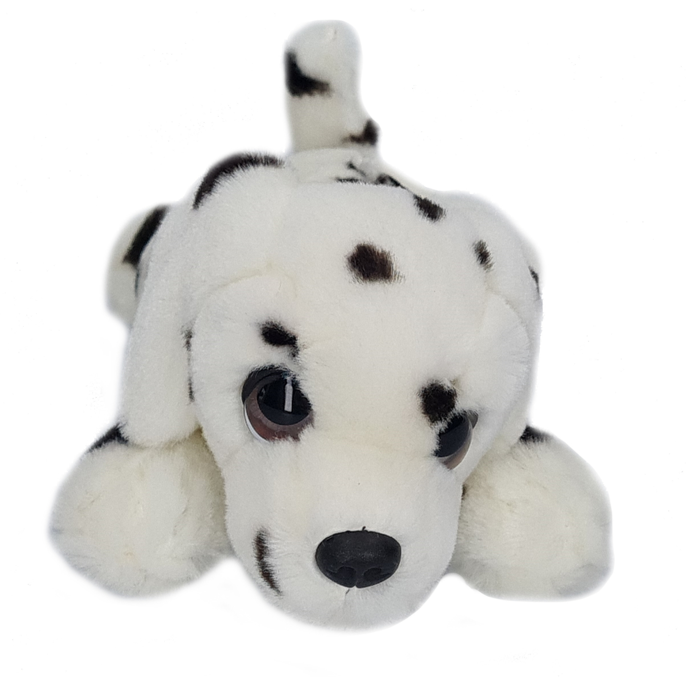 Keel Toys Pluche wit met zwarte stippen Dalmatier honden knuffel 25 cm -