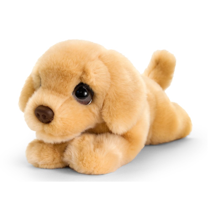 Keel Toys pluche bruine Labrador honden knuffel 25 cm -