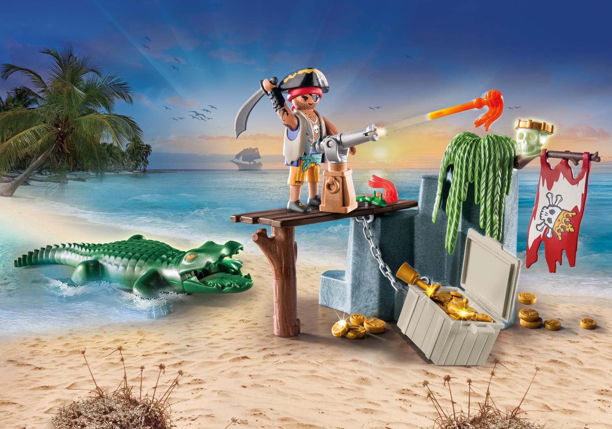 Playmobil Piraat met alligator