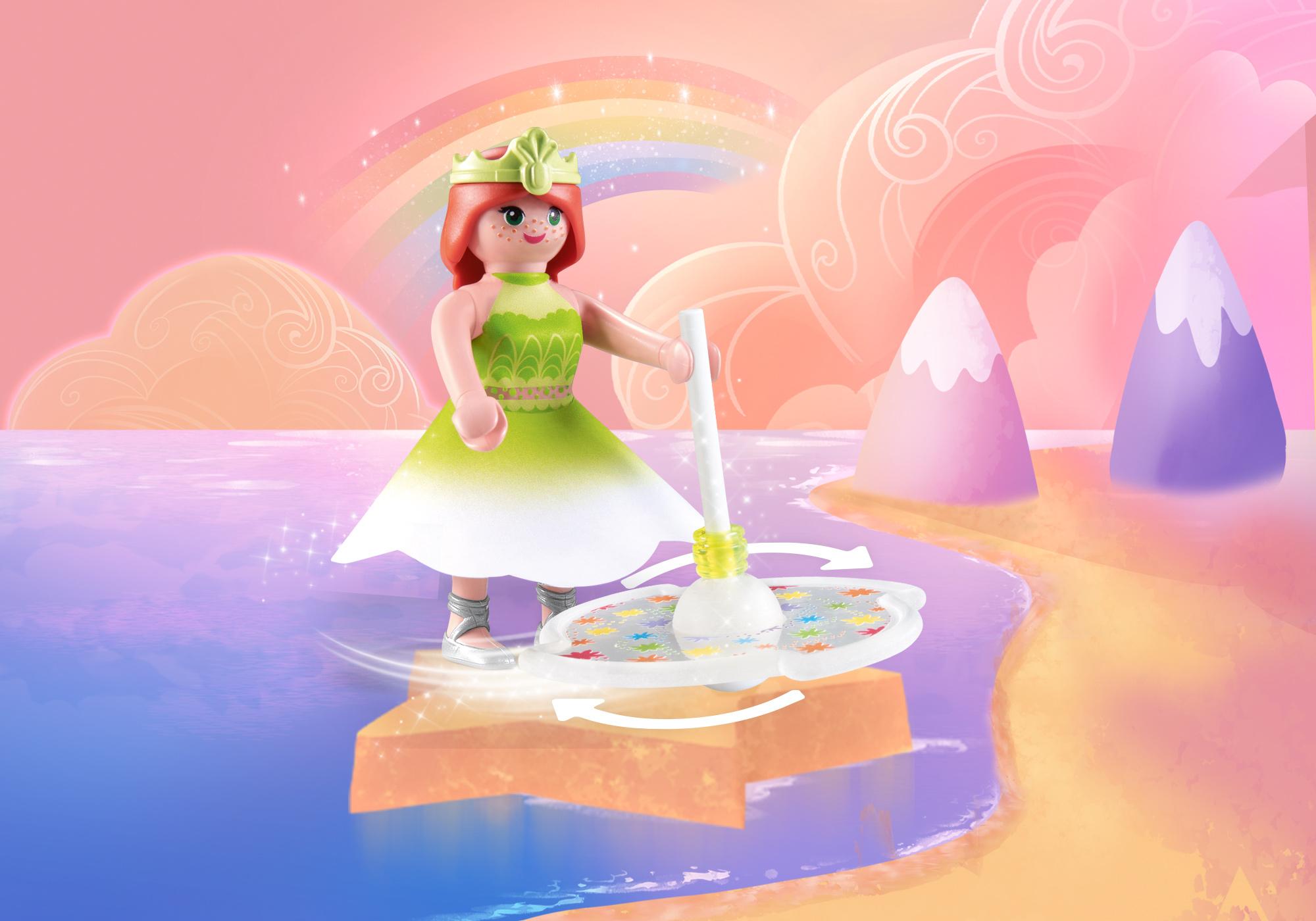 PLAYMOBIL 71364 Himmlischer Regenbogenkreisel mit Prinzessin