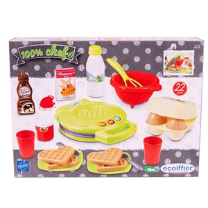 Ecoiffier 100% Chef Waffle maker 22 pcs.