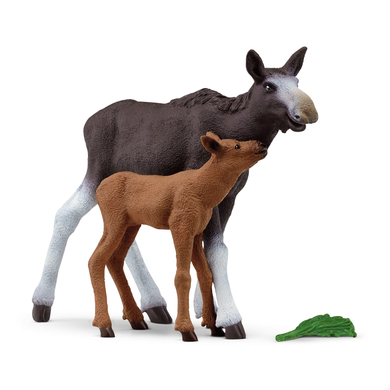 Schleich 42603 Moose with Calf (NatGeo)