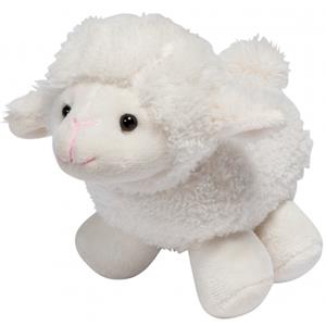 Merkloos Pluche knuffel lammetje/schaap van 16 cm -