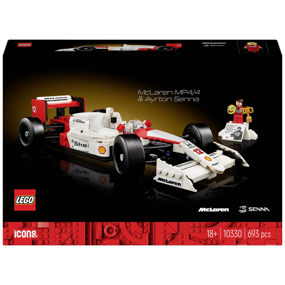 Lego ICONS 10330 McLaren MP4/4 en Ayrton Senna