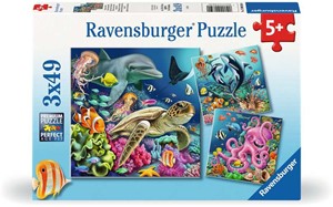 Ravensburger Betoverende Onderwaterwereld Puzzel (3 x 49 stukjes)
