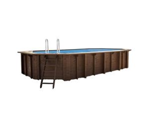 interlinesummer Holz Schwimmbad Bali Blau 490x136 cm - Interline Summer