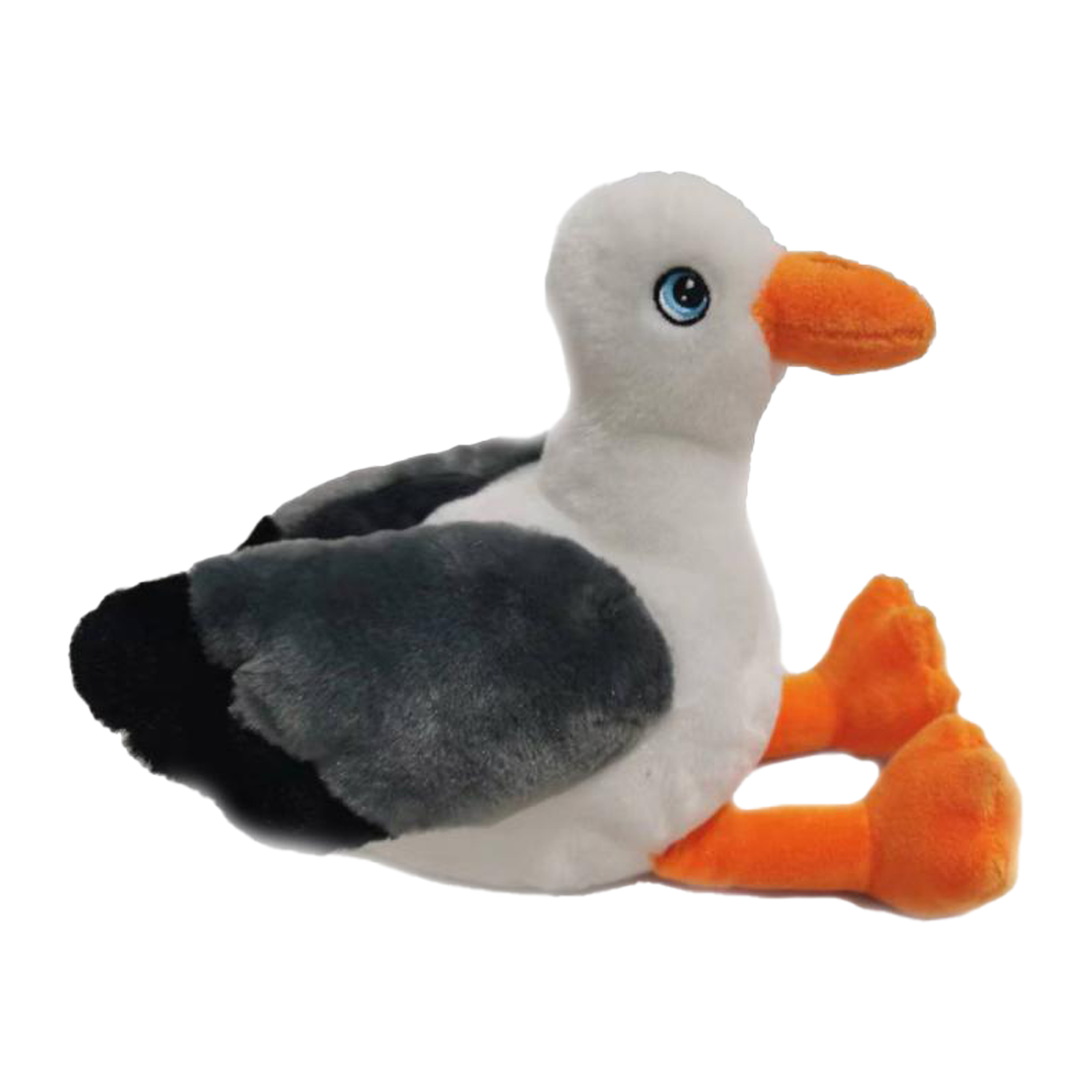 PIA Soft Toys Knuffeldier Meeuw - zachte pluche stof - premium kwaliteit knuffels - Vogels - 19 cm -