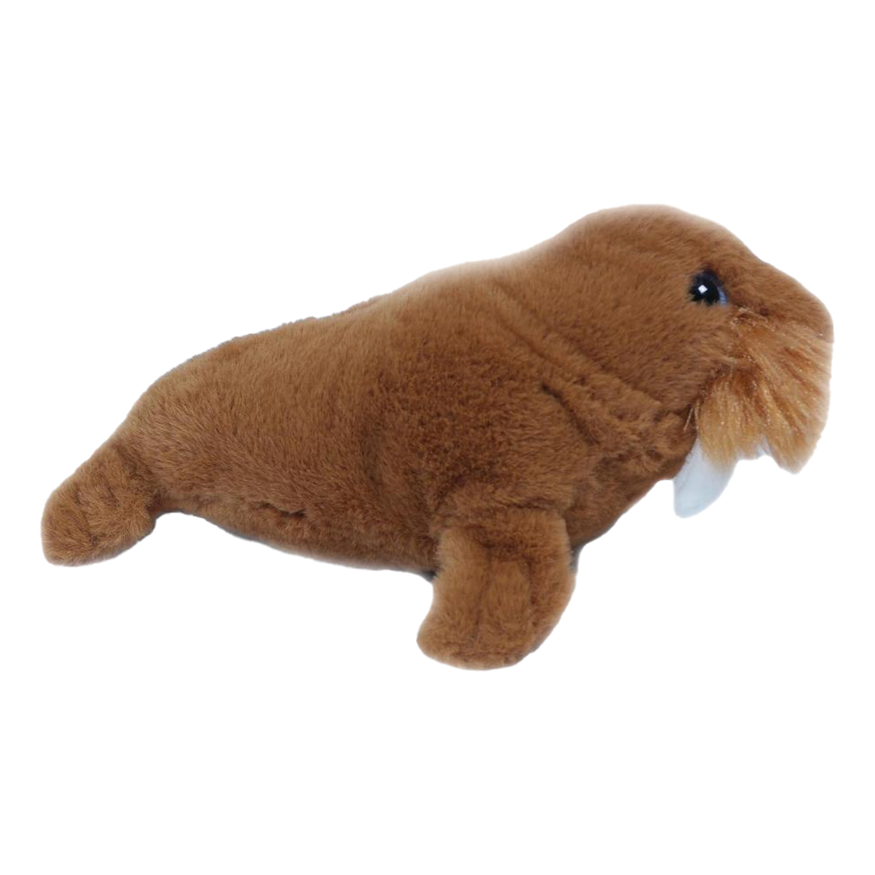 PIA Soft Toys Knuffeldier Walrus - zachte pluche stof - bruin - premium kwaliteit knuffels - 26 cm -