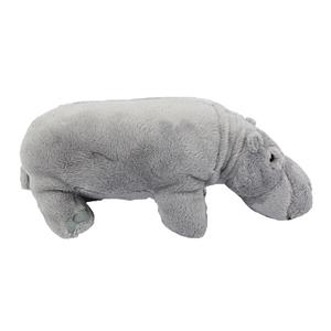 PIA Soft Toys Knuffeldier Nijlpaard - zachte pluche stof - premium kwaliteit knuffels - grijs - 23 cm -