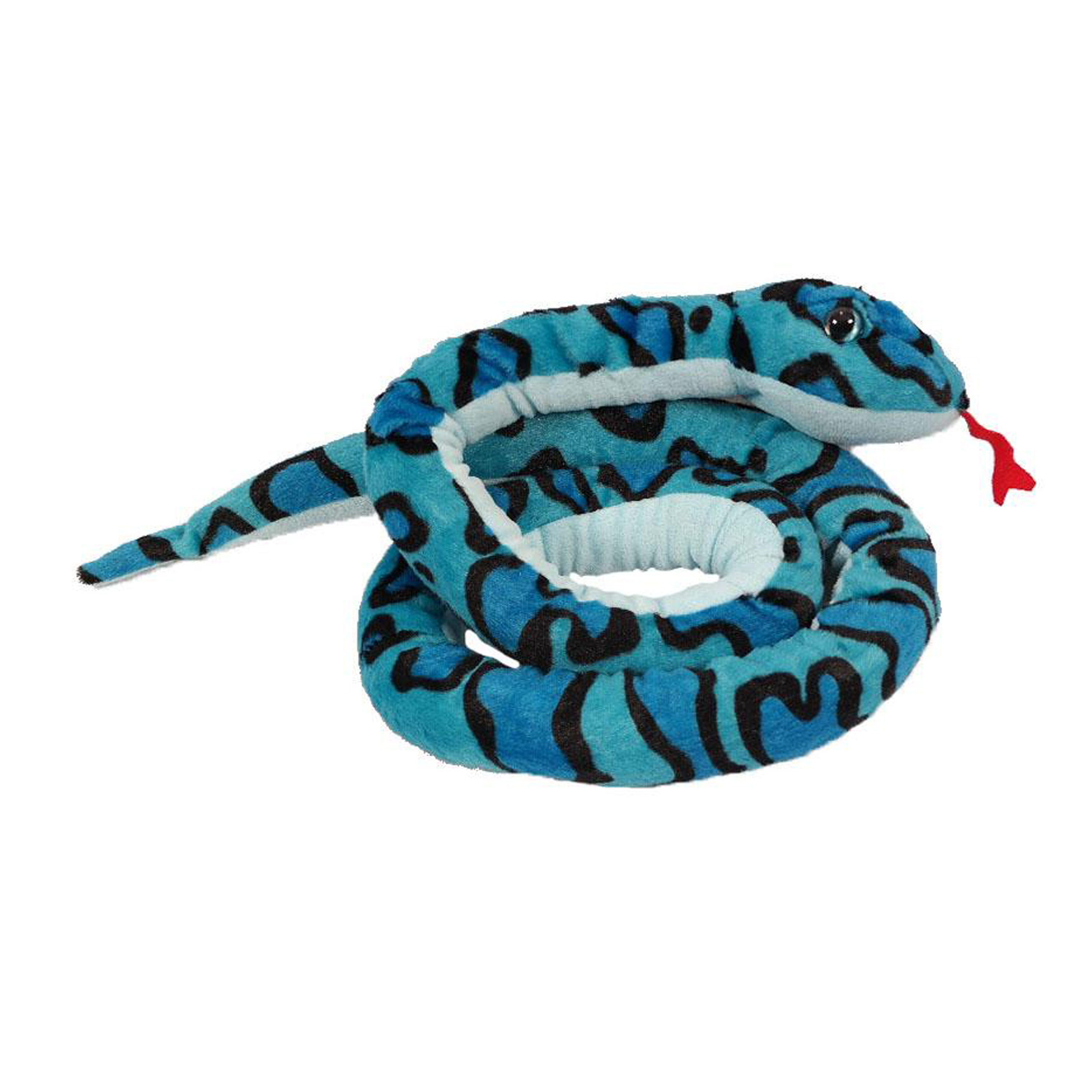 PIA Soft Toys Knuffeldier Boomslang - zachte pluche stof - blauw - premium kwaliteit knuffels - 250 cm -