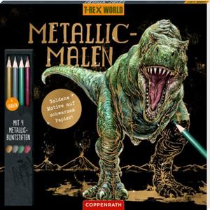 Coppenrath Verlag Coppenrath Metal lic kleuren (met Metal lic kleurpotloden) - T-Rex World