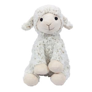 PIA Soft Toys Knuffeldier Schaap/lammetje - zachte pluche stof - premium kwaliteit knuffels - wit - 33 cm -