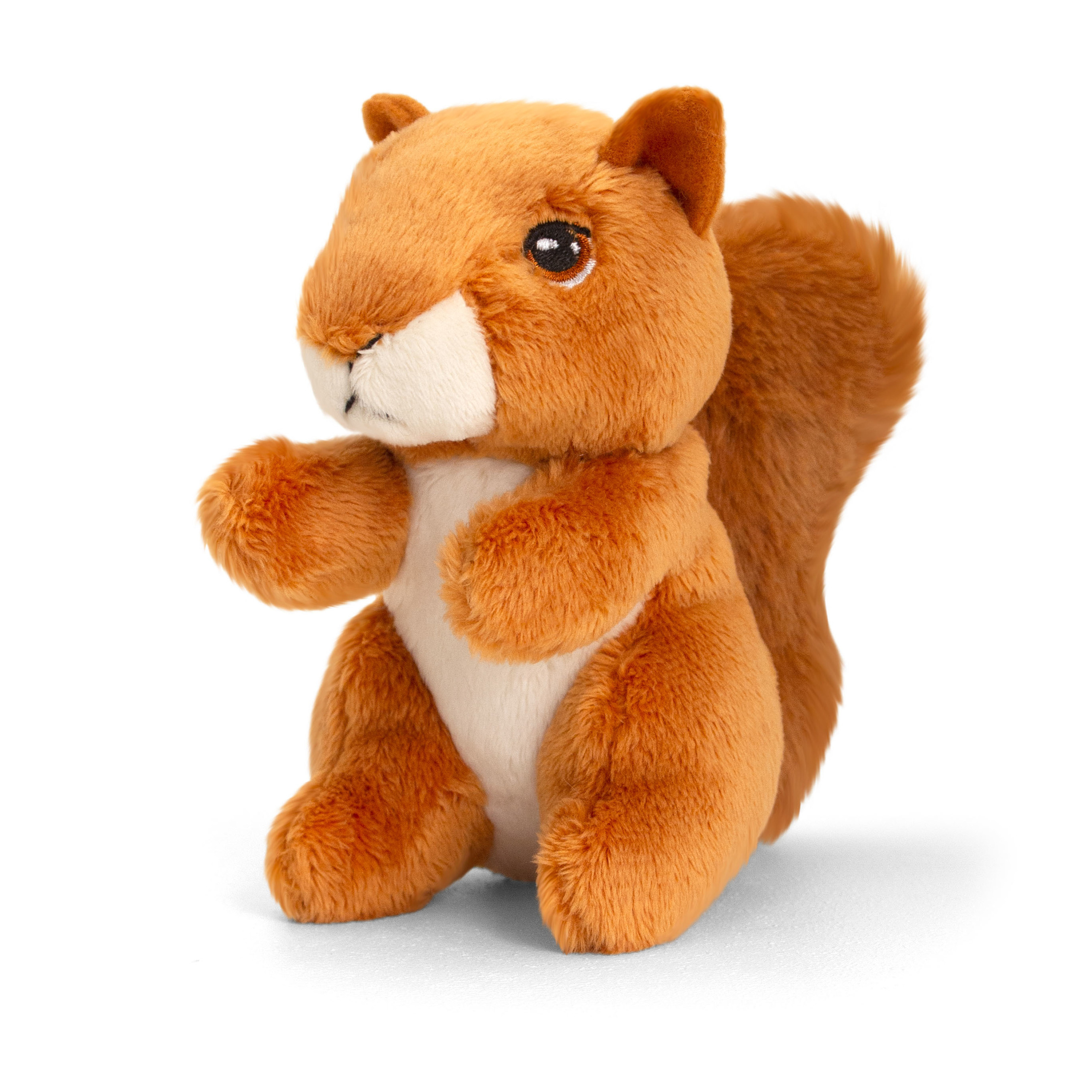 Keel Toys Pluche knuffel dier rode eekhoorn 12 cm -