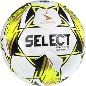 Select Voetbal Brillant Super UZ v24 3F Superliga - Wit/Geel
