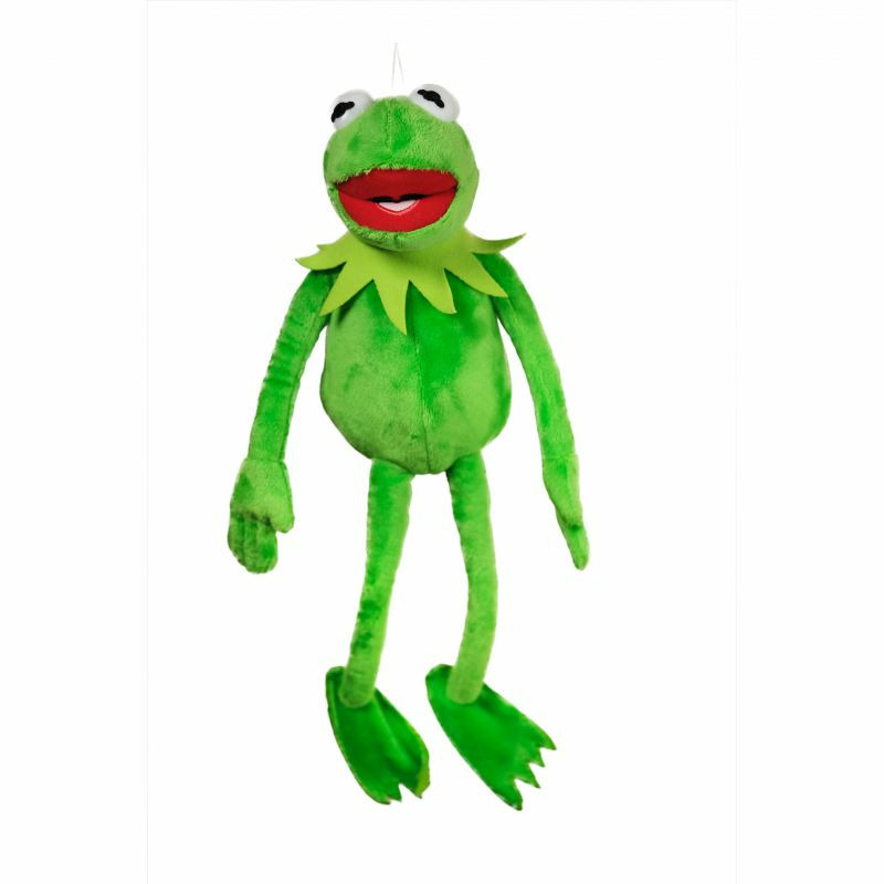 The Muppets Kermit de Kikker knuffel - groen - 35 cm -