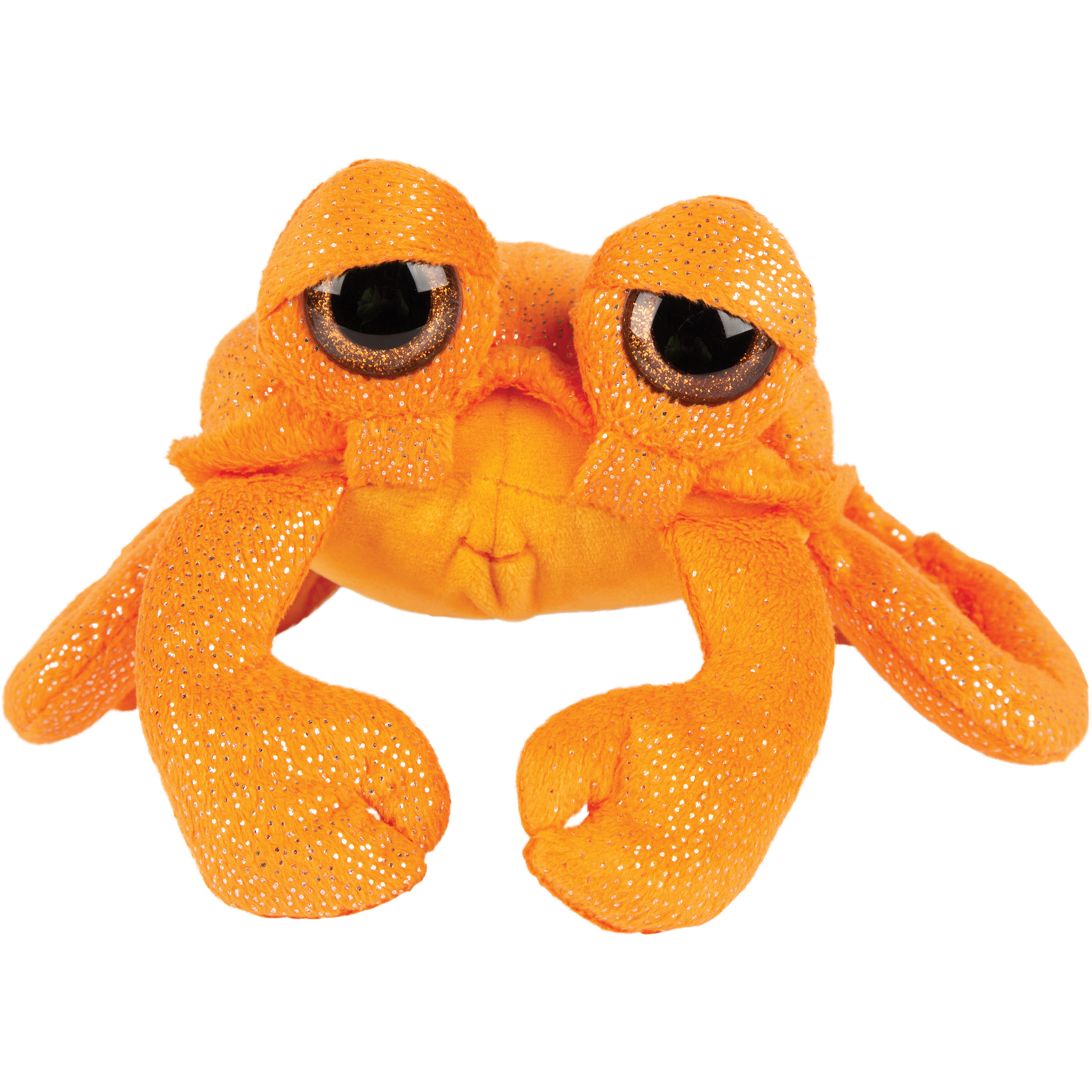 Suki Gifts pluche Krab knuffeldier - cute eyes - oranje - 23 cm -