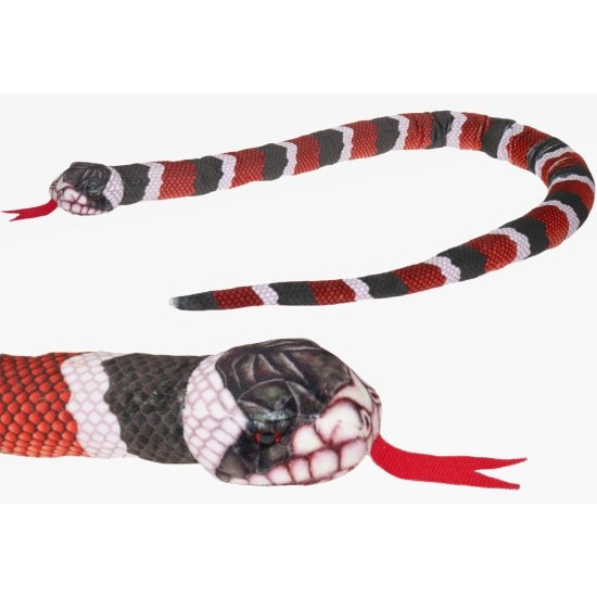 Gestreepte koningsslangen knuffels 150 cm knuffeldieren -