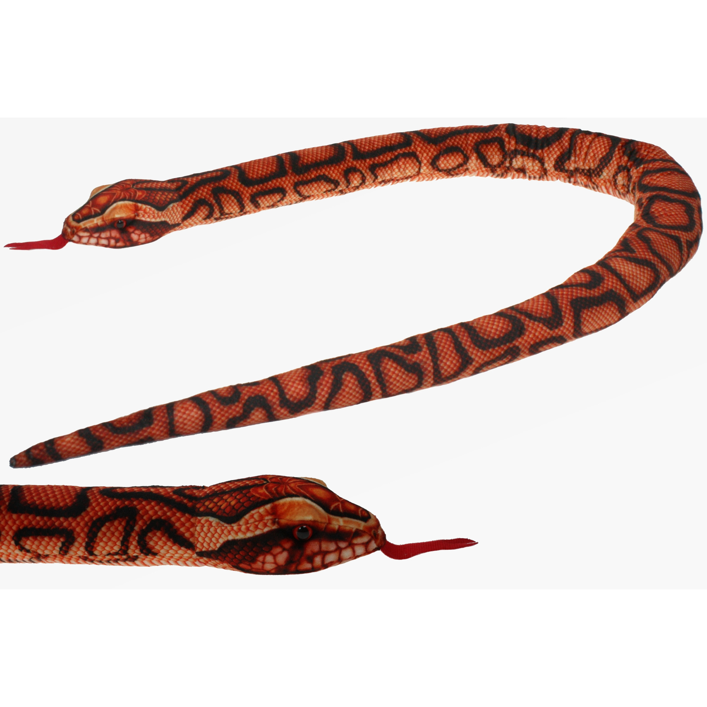Cornelissen Pluche knuffel dieren regenboog boa slang van 150 cm -