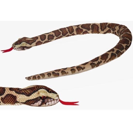 Cornelissen Gevlekte python slangen knuffels 150 cm knuffeldieren -