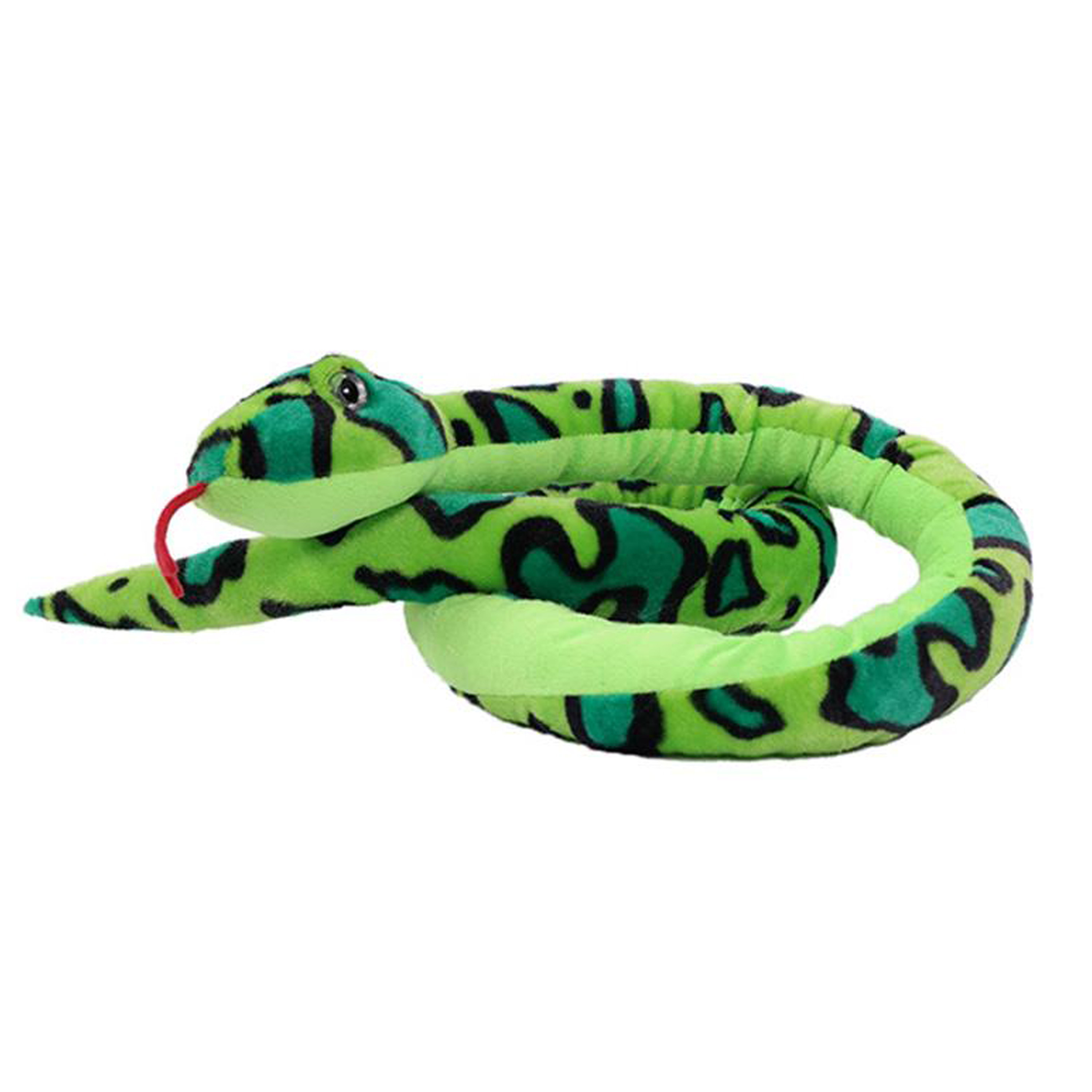 PIA Soft Toys Pia Toys Knuffeldier Boomslang - zachte pluche stof - groen - kwaliteit knuffels - 250 cm -