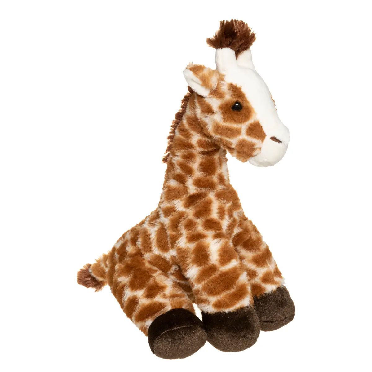 Atmosphera Knuffeldier Giraffe Carmen - zachte pluche stof - wilde dieren knuffels - bruin - 32 cm -