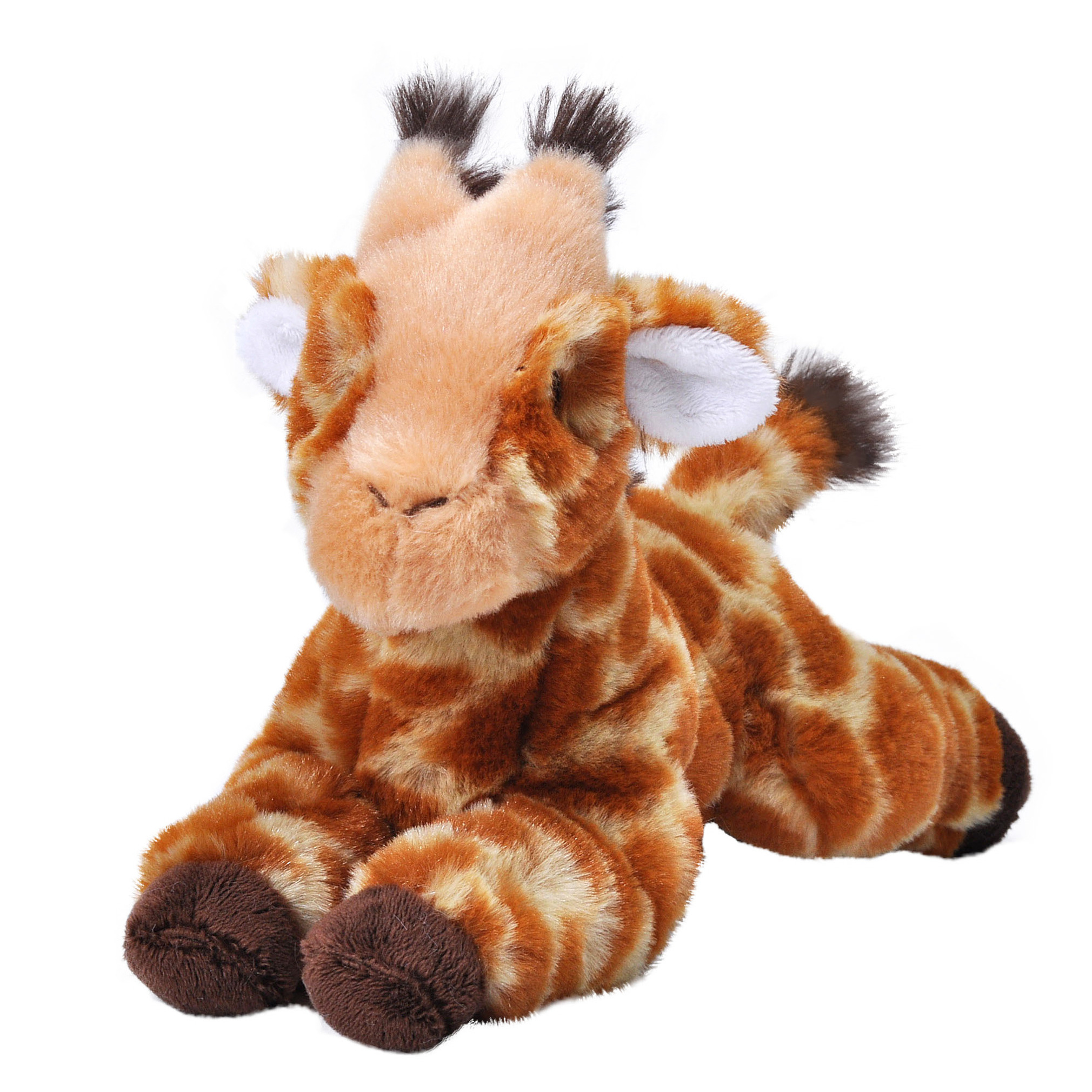 Wild Republic Pluche knuffel dieren Eco-kins giraffe van 25 cm -