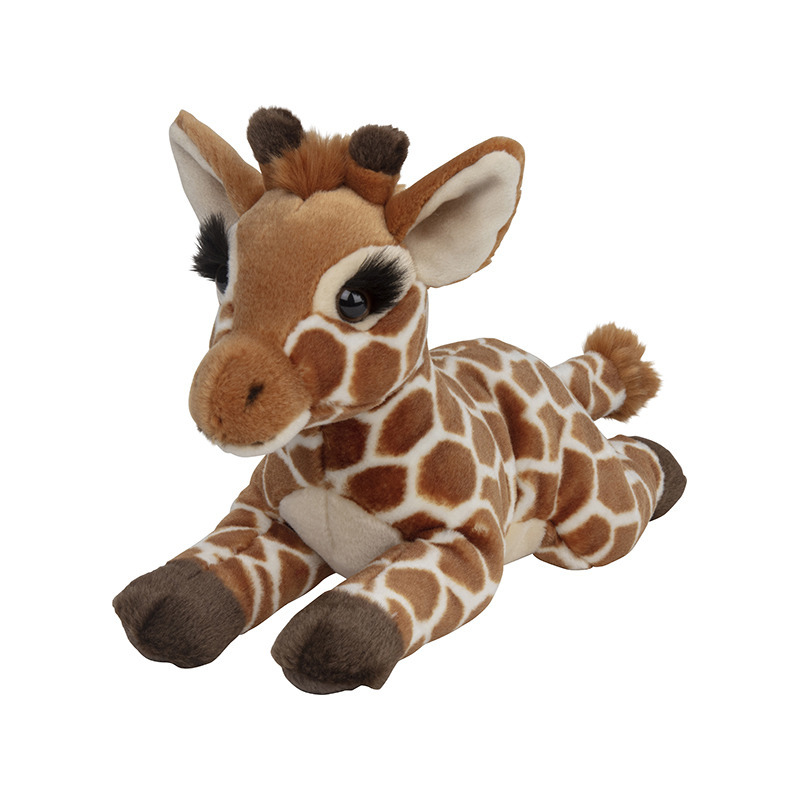 Nature Planet Pluche dieren knuffels Baby giraffe van 33 cm -