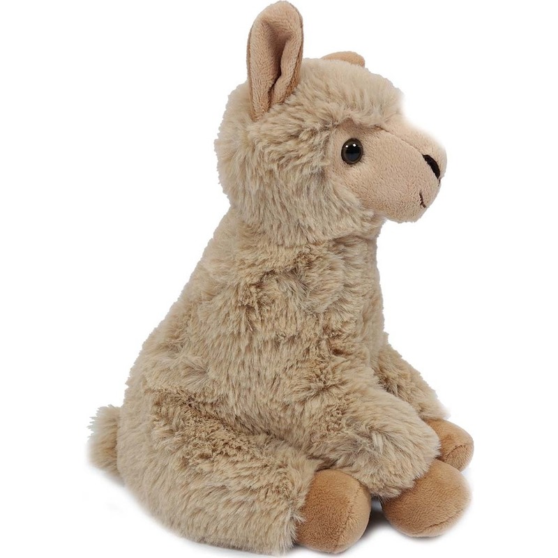 Heunec Pluche beige alpaca/lama knuffel 24 cm zittend -