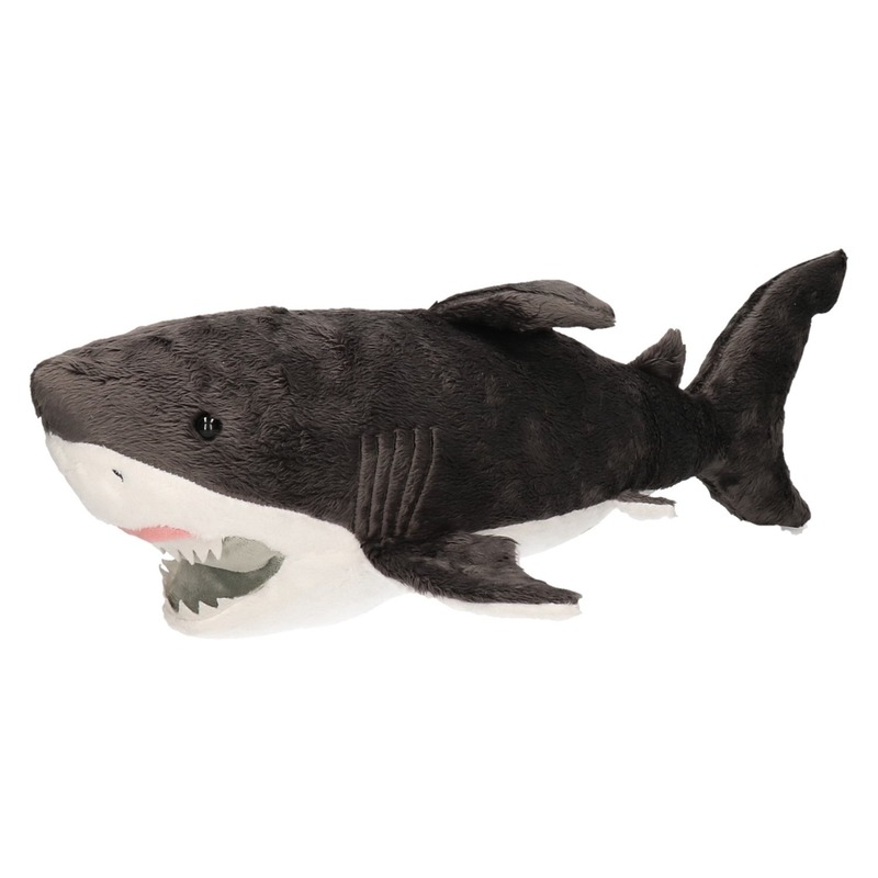 Cornelissen Pluche witte haai knuffel 54 cm speelgoed -