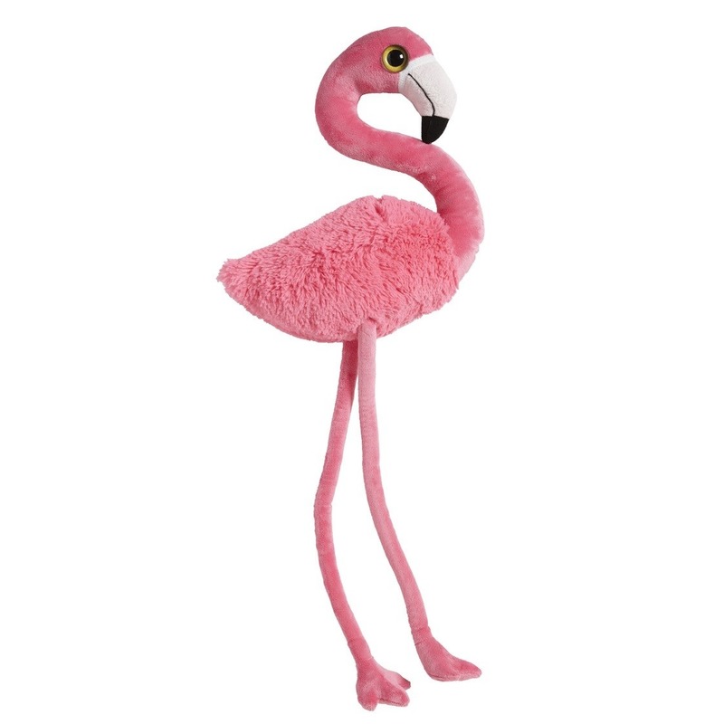Nature Planet Grote roze pluche flamingo knuffel 100 cm -