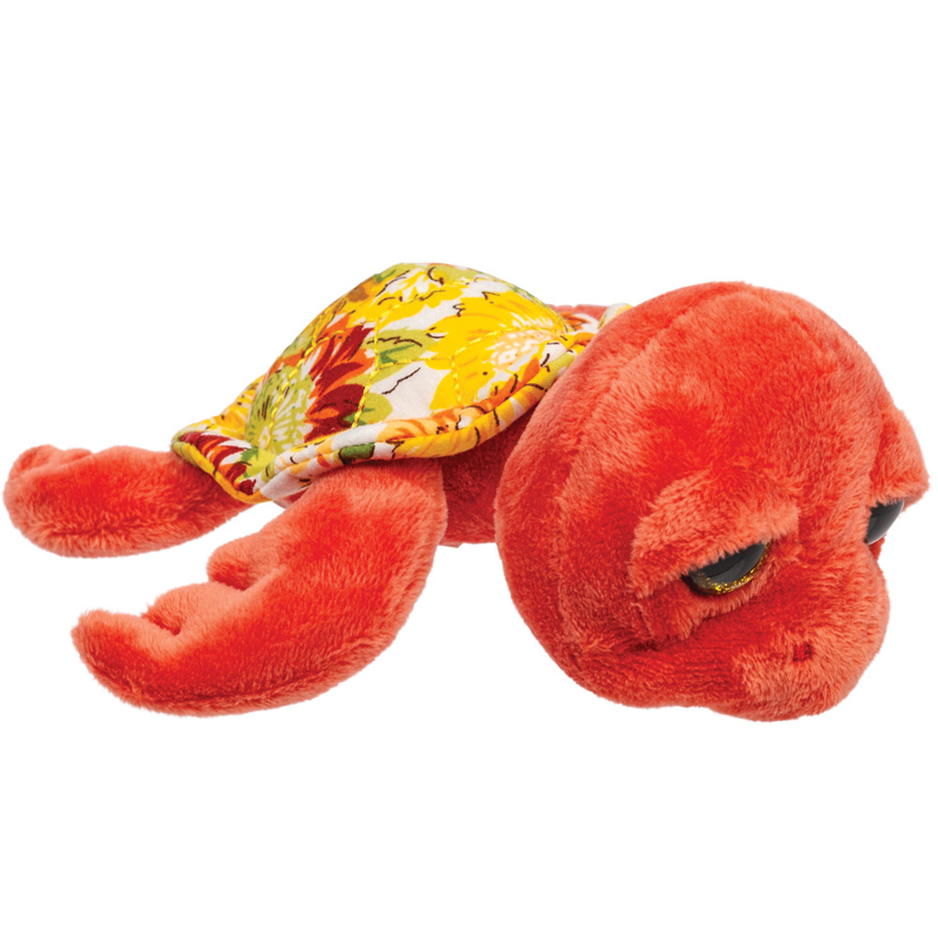 Suki Gifts pluche zeeschildpad Jules knuffeldier - cute eyes - rood - 14 cm -