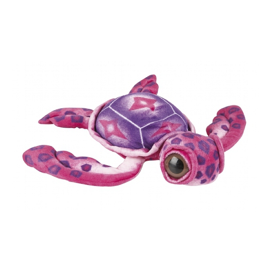 Ravensden Pluche zeeschildpad knuffel - roze - groot formaat van cm -