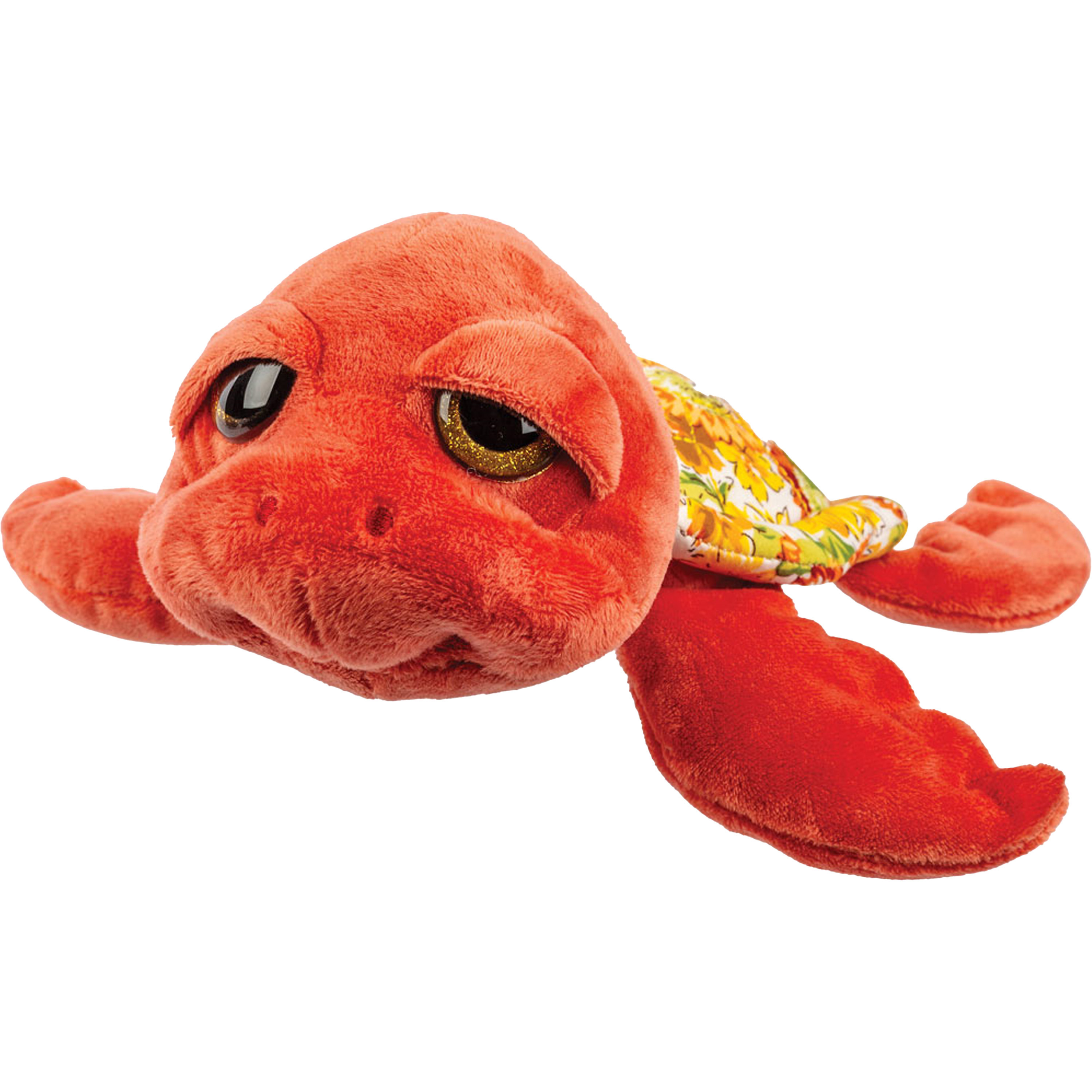 Suki Gifts pluche zeeschildpad Jules knuffeldier - cute eyes - rood - 24 cm -