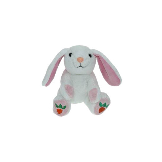 Cornelissen Pluche witte konijn/haas knuffel 14 cm speelgoed -