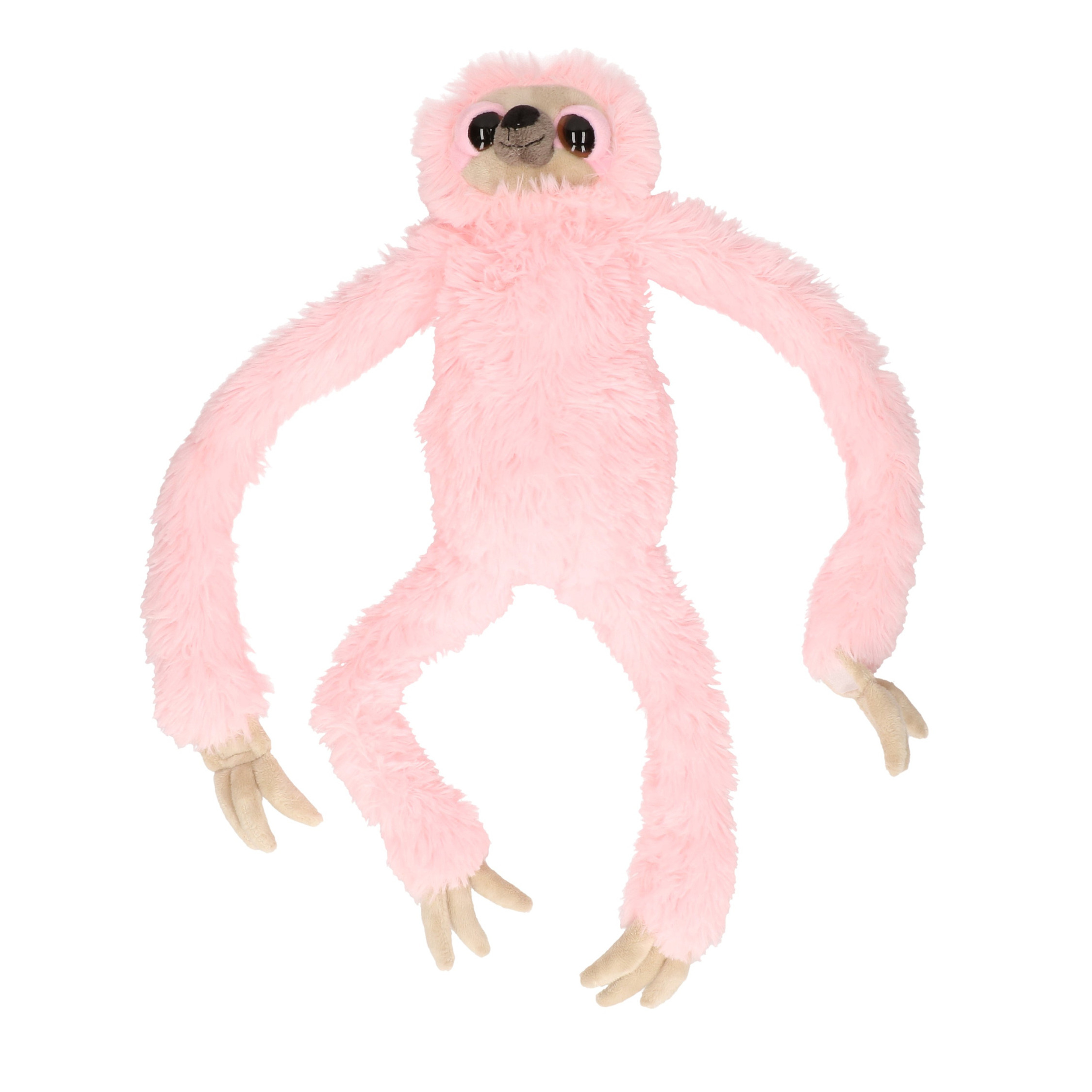 Nature Planet Pluche roze luiaard knuffel 60 cm speelgoed -