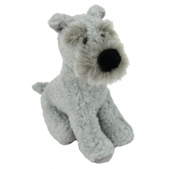 Merkloos Pluche Terrier knuffel hond 17 cm -