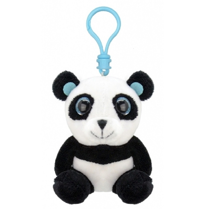 Wild Republic Pluche mini panda knuffel sleutelhanger 9 cm -