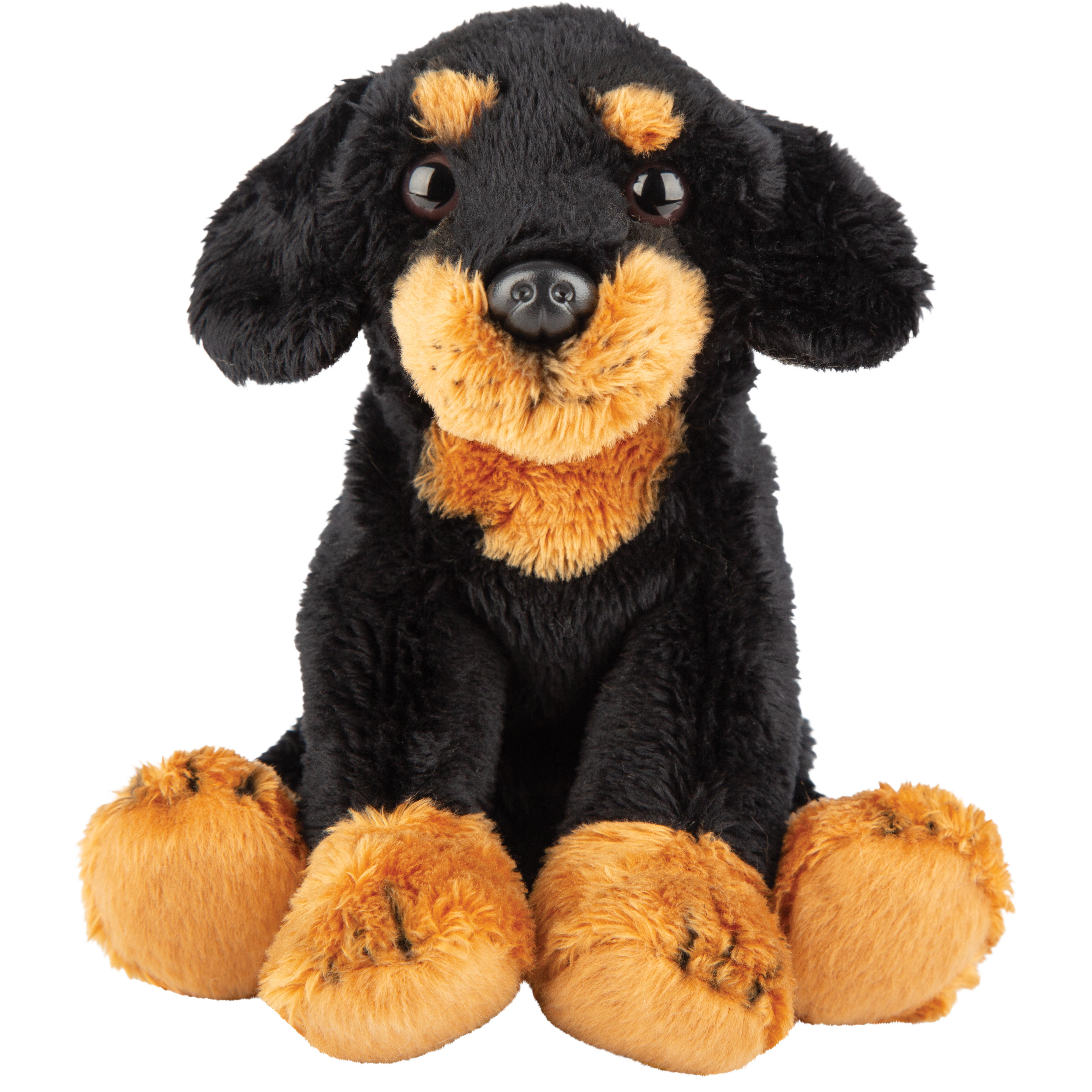 Suki Gifts Pluche knuffel dieren Zwarte Tekkel hond 13 cm -