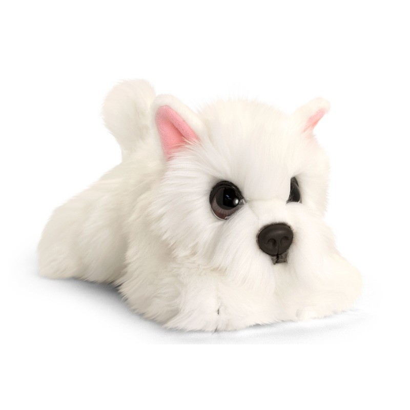 Keel Toys pluche witte Westie honden knuffel cm -
