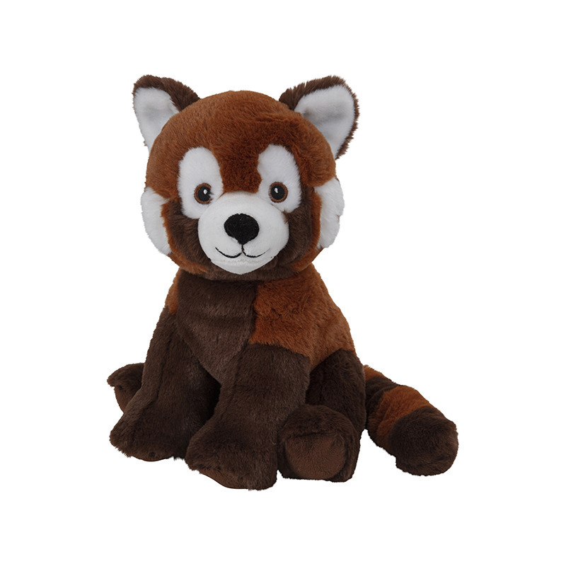 Nature Planet Pluche dieren knuffels Rode panda van 25 cm -