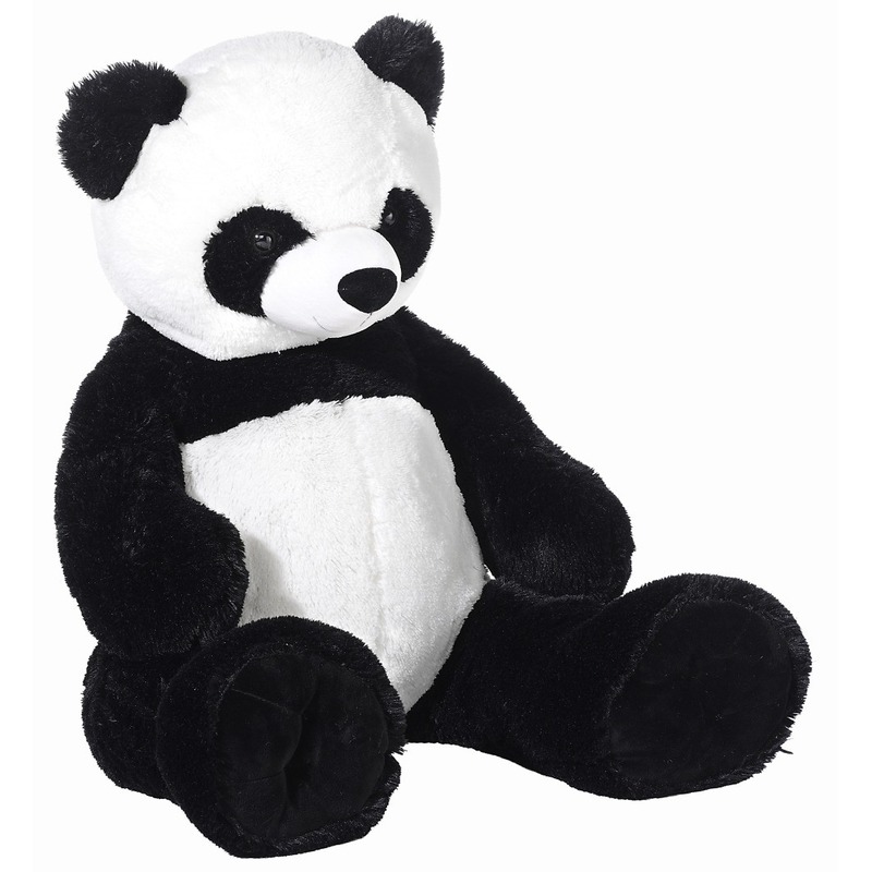 Merkloos Grote panda beer knuffel 100 cm -