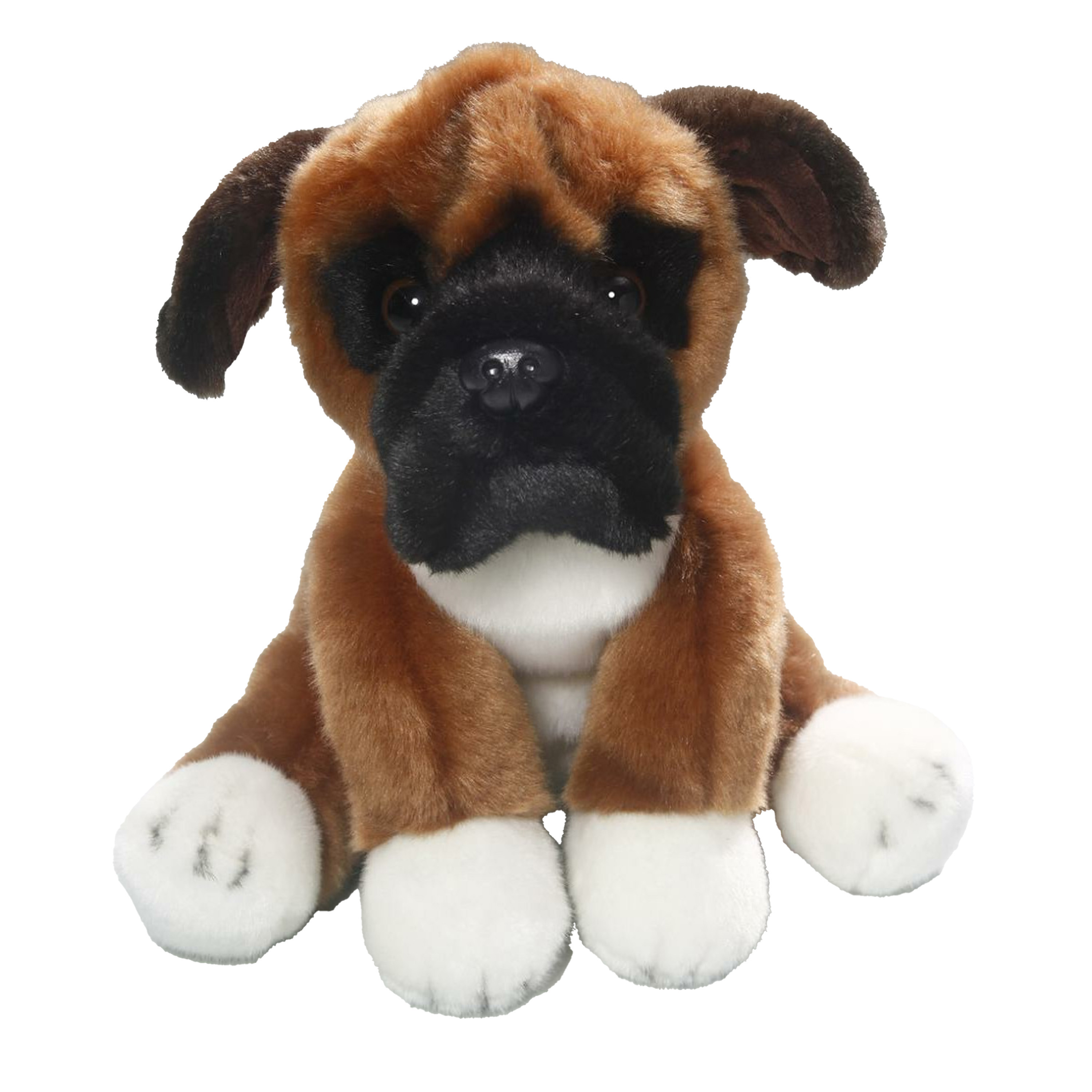 CarlDick Knuffeldier Boxer hond - zachte pluche stof - premium kwaliteit knuffels - 23 cm -