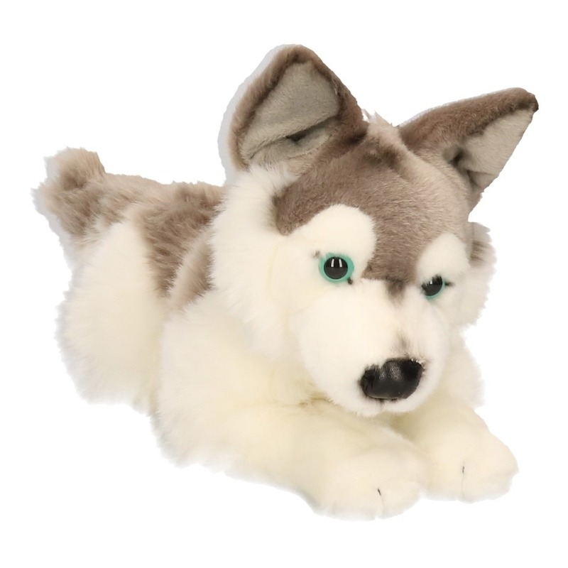 CarlDick Pluche Husky hond knuffel 30 cm -