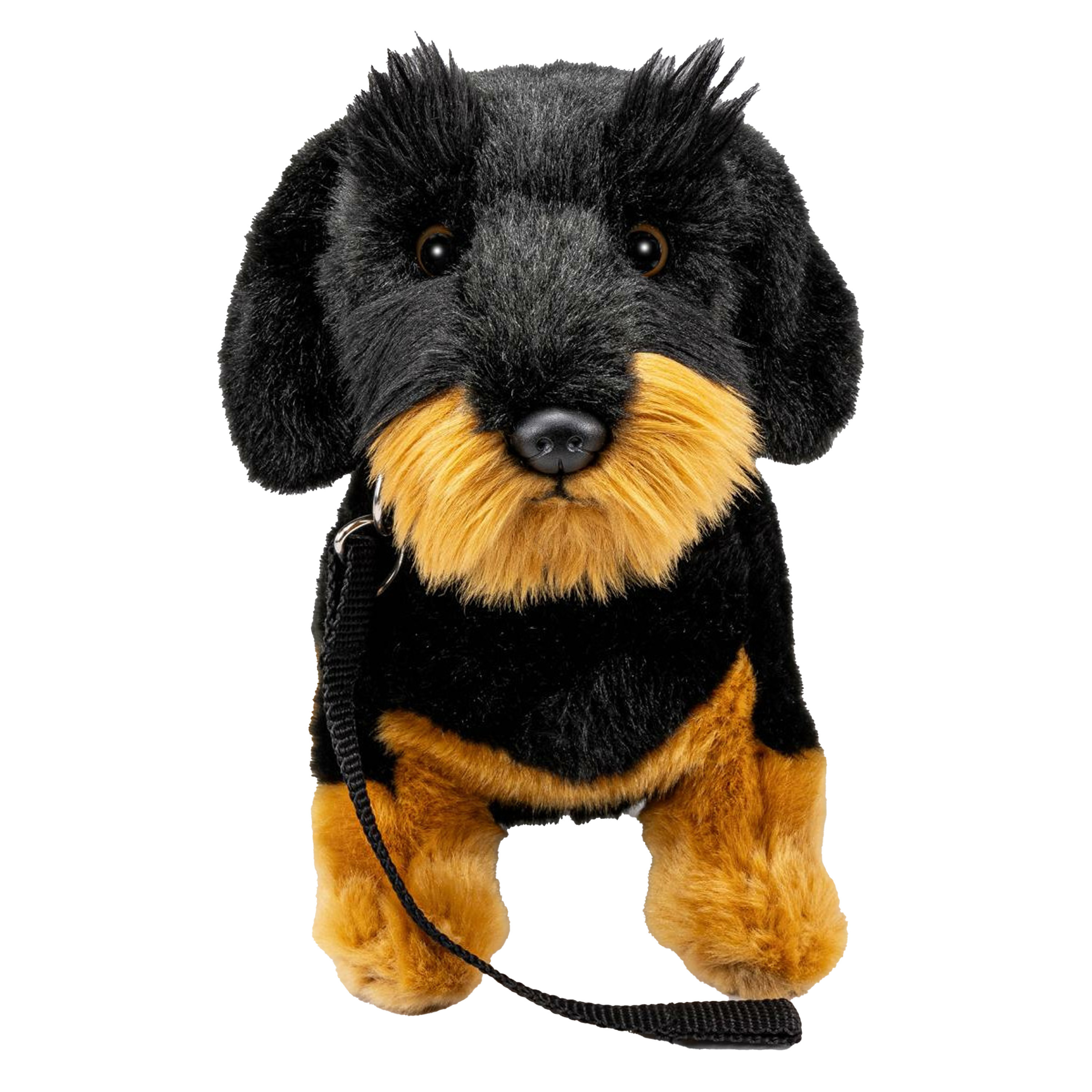 CarlDick Knuffeldier Teckel hond - zachte pluche stof - premium kwaliteit knuffels - 30 cm -