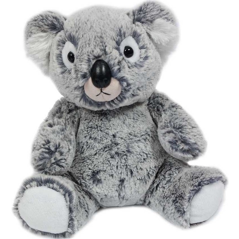 Koala pluche knuffel - grijs - 20 cm -